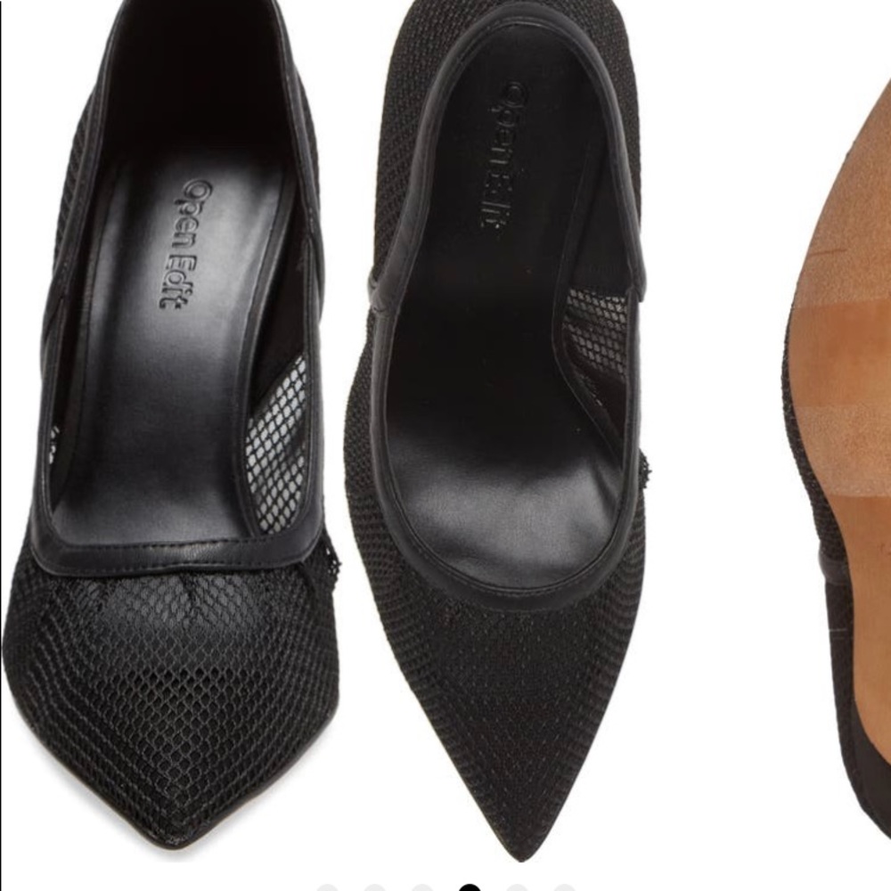 The Open Edit Mesh Pump is a perfect combo of sophistication& sass. Brown Sz8.5 - Picture 3 of 6